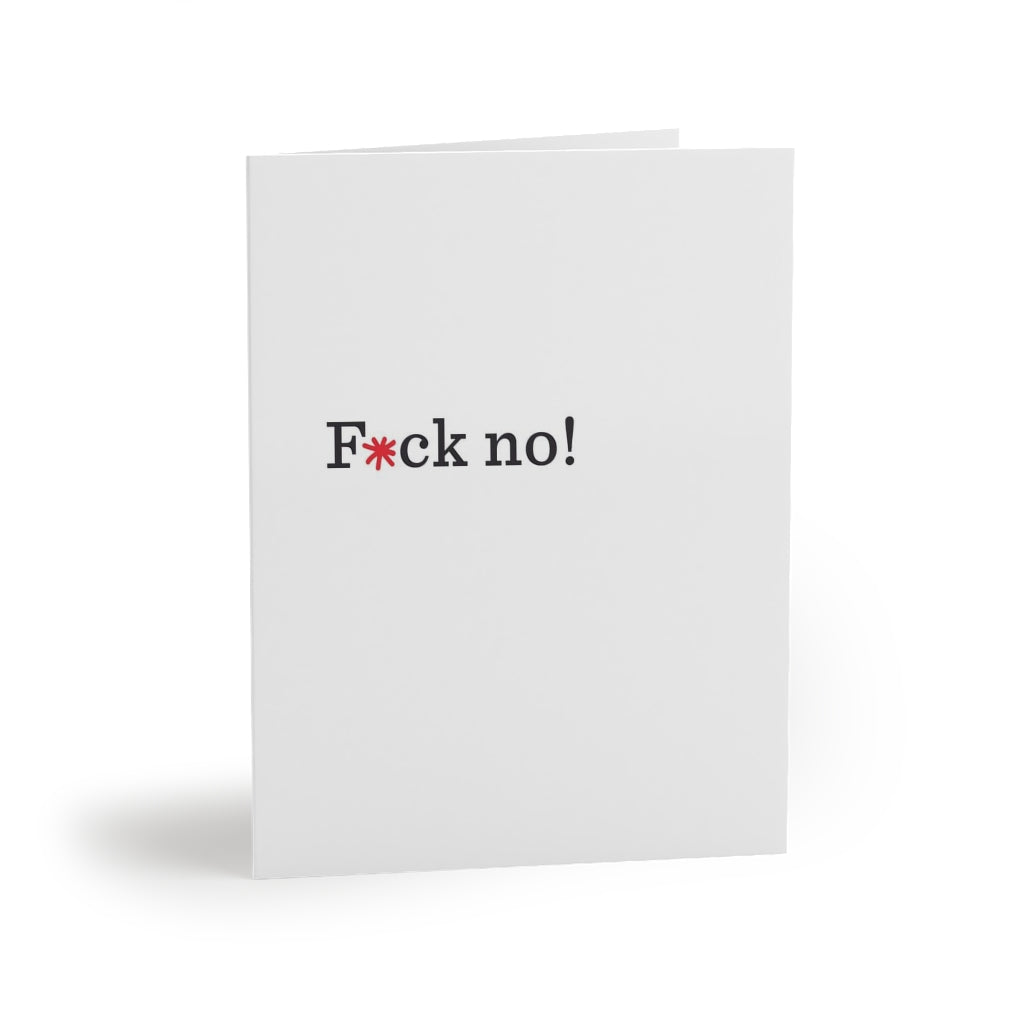 "F*ck no!" Small Greeting Cards (8, 16, and 24 pcs)