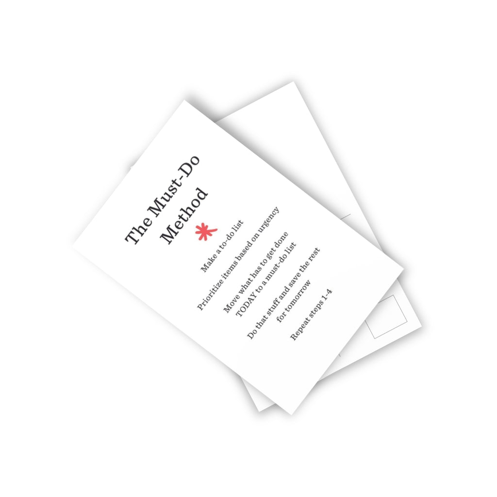 Must-Do Method Postcards (10pcs)