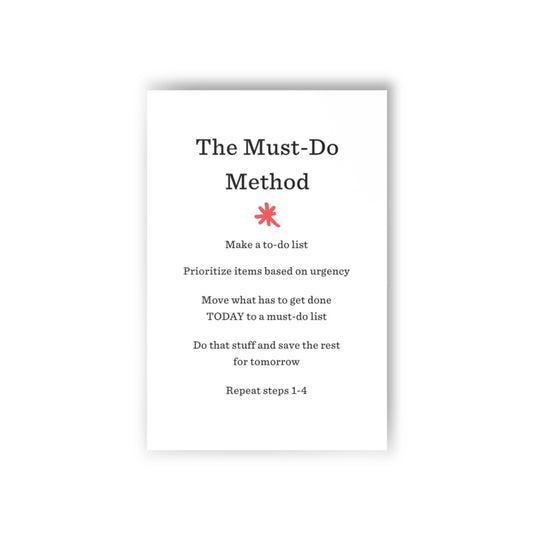 Must-Do Method Postcards (10pcs)